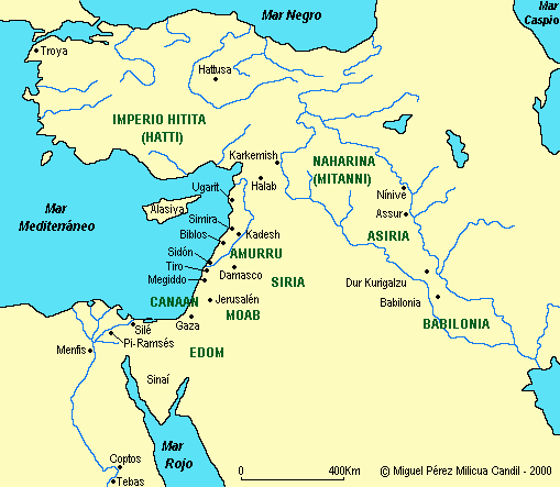Mapa del Próximo Oriente
