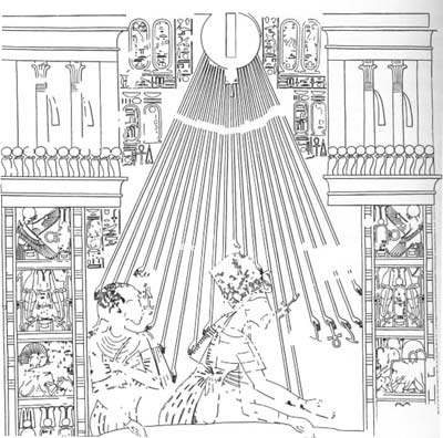 Nefertiti y Amenhotep tras la muerte de su padre