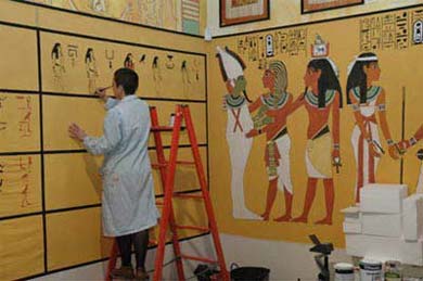 Gaselec prepara una réplica magnífica del sarcófago del farón Tutankamón