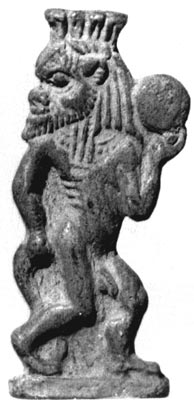 Amuleto ¿procedente de Amarna?Brooklyn Museum, 16.426. Dasen, 1993 lám. 4 fig. 1. I. Nuevo