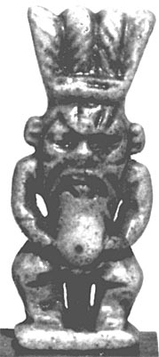 Amuleto de Bes. Londres,BM 61.217. Andrews, 1994:40 fig. 37 D. TPI