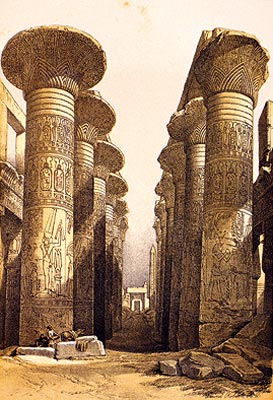 El templo de Karnak, según David Roberts
