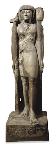Estatua de Jaemuaset en conglomerado de arenisca