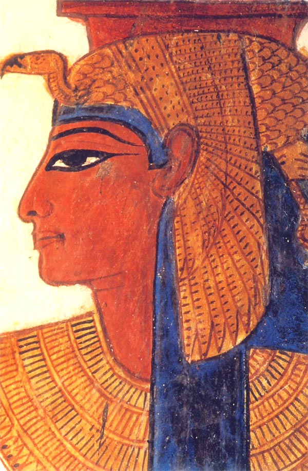 Fig. 7. Rostro de Nefertari. Imagen en LEBLANC, C., Nefertari.