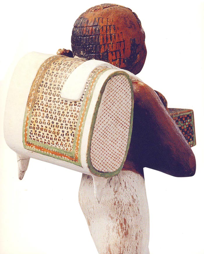 Fig. 4. Detalle de la mochila. Foto en Tesoros egipcios de la colección del Museo Egipcio de El Cairo (obra coordinada por F. TIRADRITTI), Barcelona, 2000, p. 100.