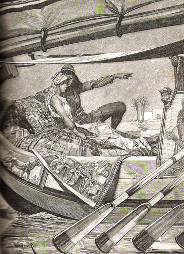 Fig. 7. Grabado extraído del libro Ridder Hagard, Cleopatra, Londres,1889.