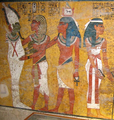 Foto 28 - Las bellas imágenes a conservar dibujadas en las paredes de la cámara mortuoria de Tutankamón