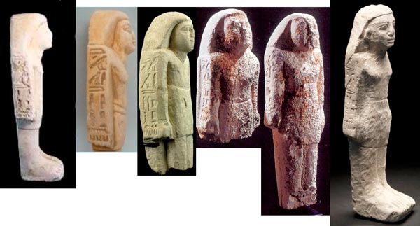 Fig. 1. Collage de figurillas integrantes de “la plaga”